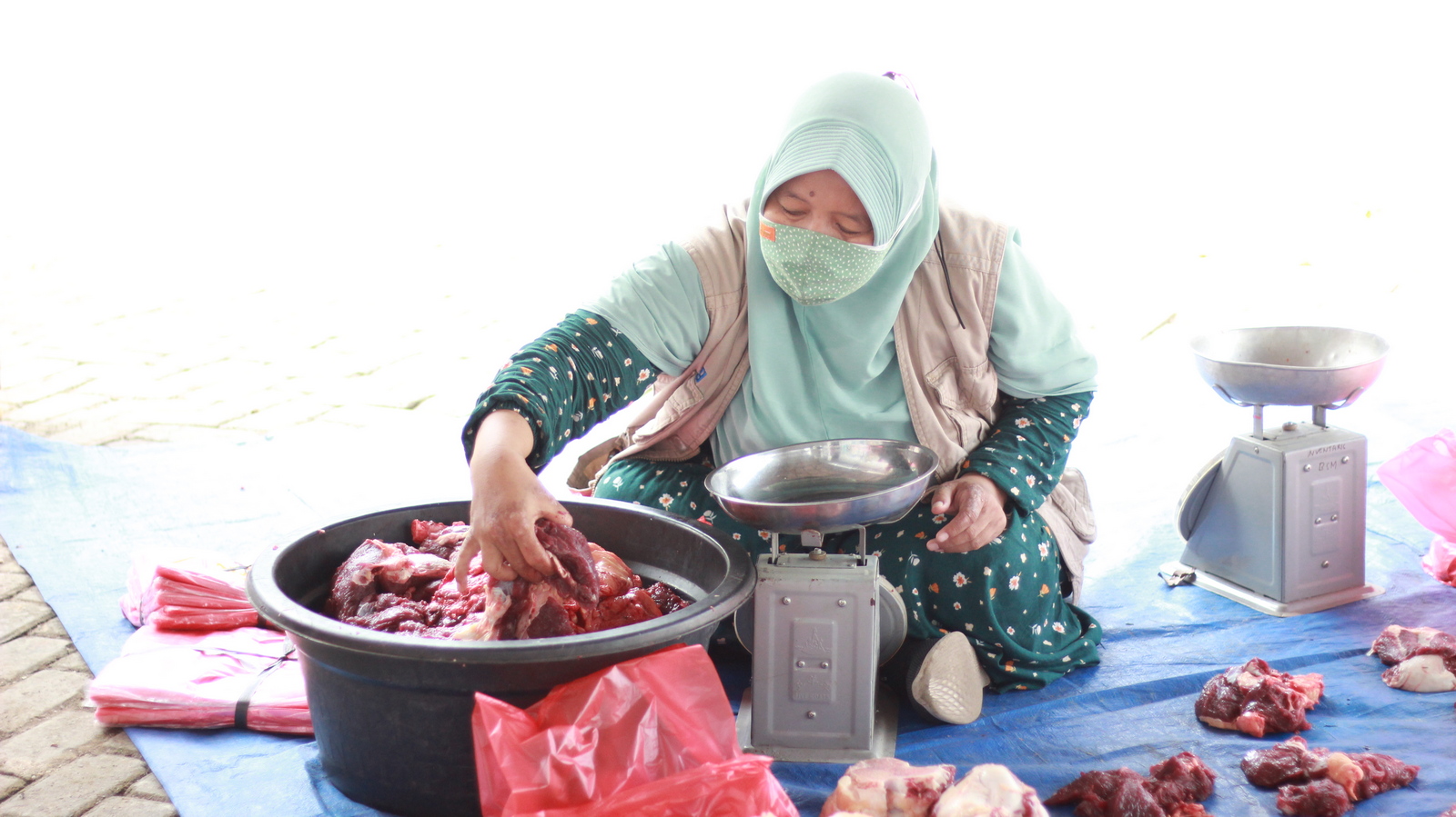 Distribusi Daging Kurban Yayasan Al Muslim