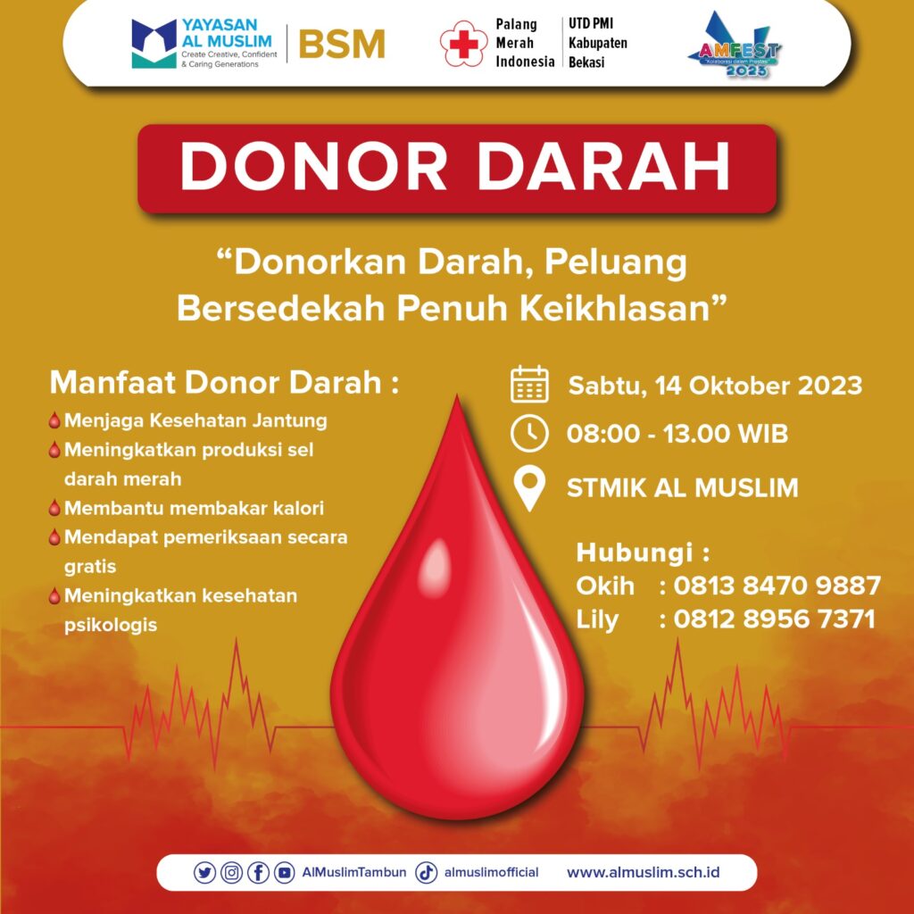 Donor Darah Bersama BSM Al Muslim